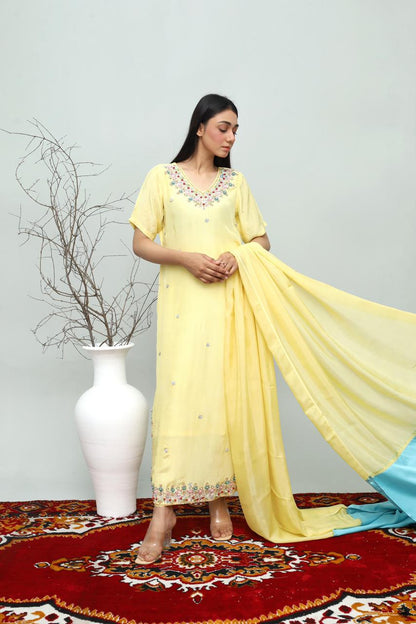 Pure Tussle Silk Ensemble